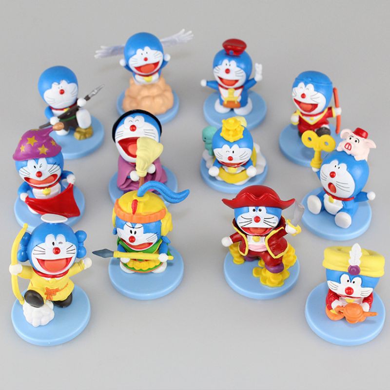 MÔ HÌNH DORAEMON 12 TẬP TRUYỆN, BỘ SƯU TẬP TRANG TRÍ BÀN HỌC