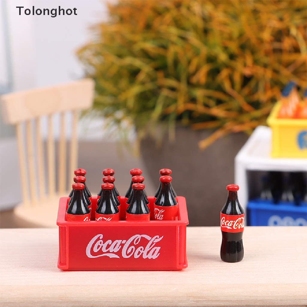 Mô Hình Chai Nước Uống Mini Tỉ Lệ 1: 12 Dùng Trang Trí Nhà Búp Bê
