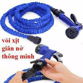 Vòi xịt dãn nở Magic Hose 15m-Vòi xịt rửa xe máy xe đạp ,xe ô tô sân vườn,tưới nước tiện dụng có chế độ co giãn