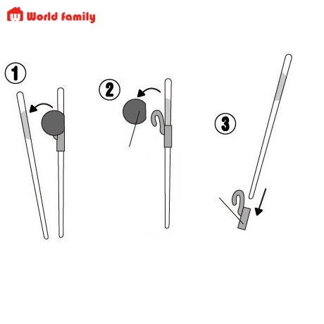 Đũa Cho Bé Tập Ăn_Chống Rơi Đũa