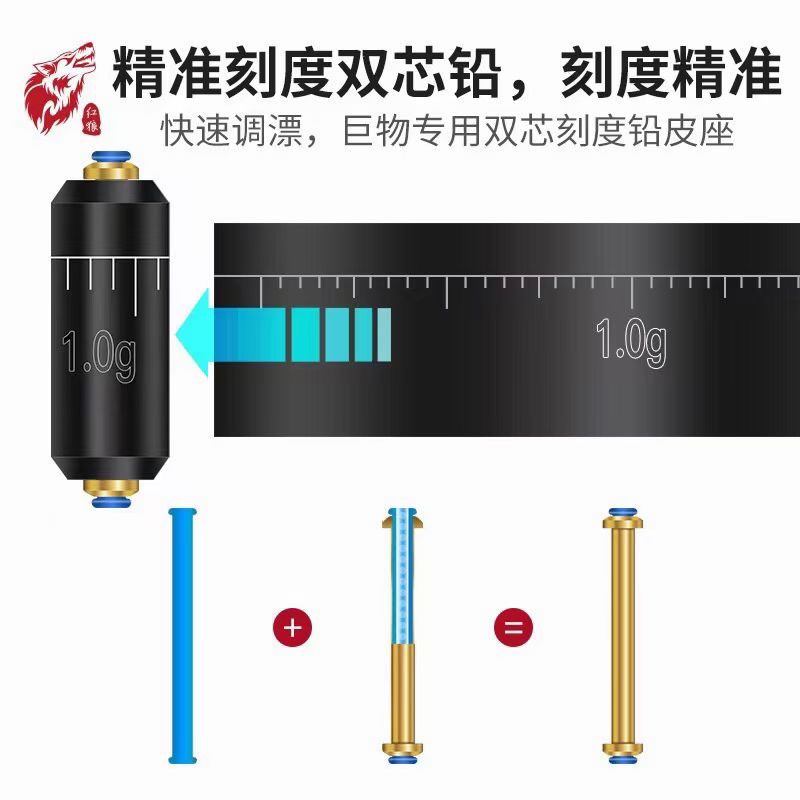 Trục Săn Hàng Buộc Sẵn Redwolf - Chính Hãng
