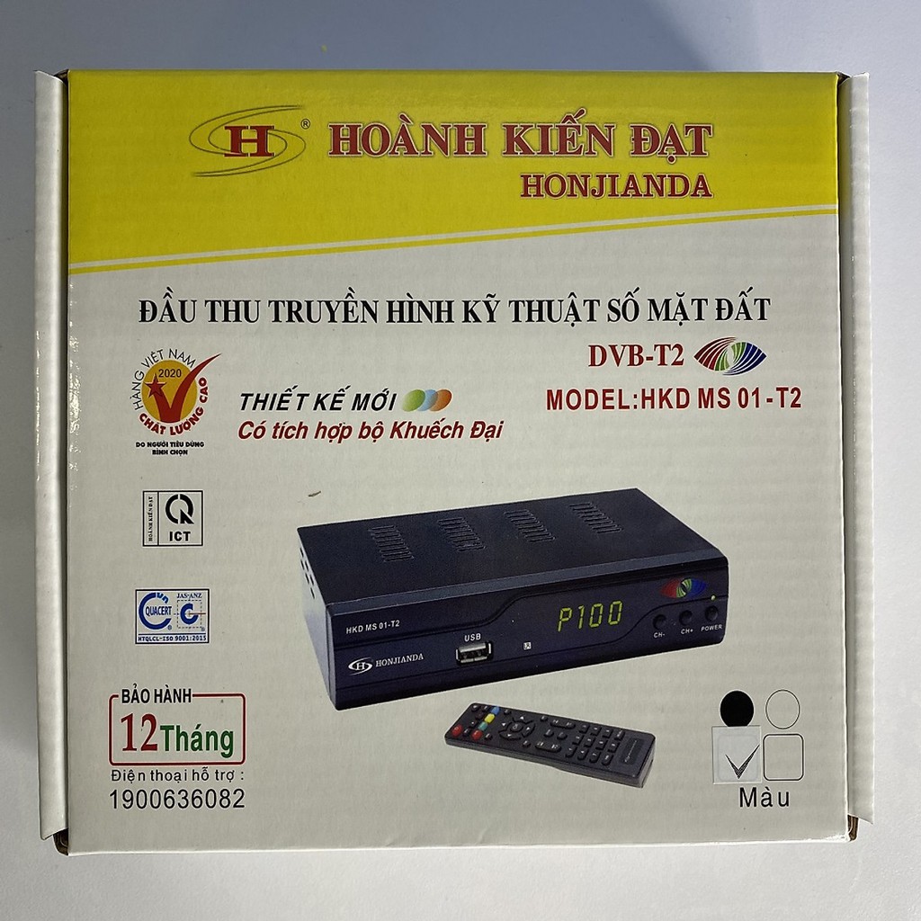 Đầu thu kỹ thuật số DVB T2 HKD MS01 - HÀNG CHÍNH HÃNG
