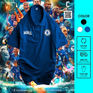 Áo polo cao cấp Chelsea Champions Of The World 2022