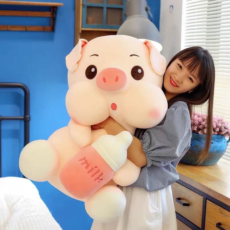 Heo ôm bình sữa cao cấp - đủ size