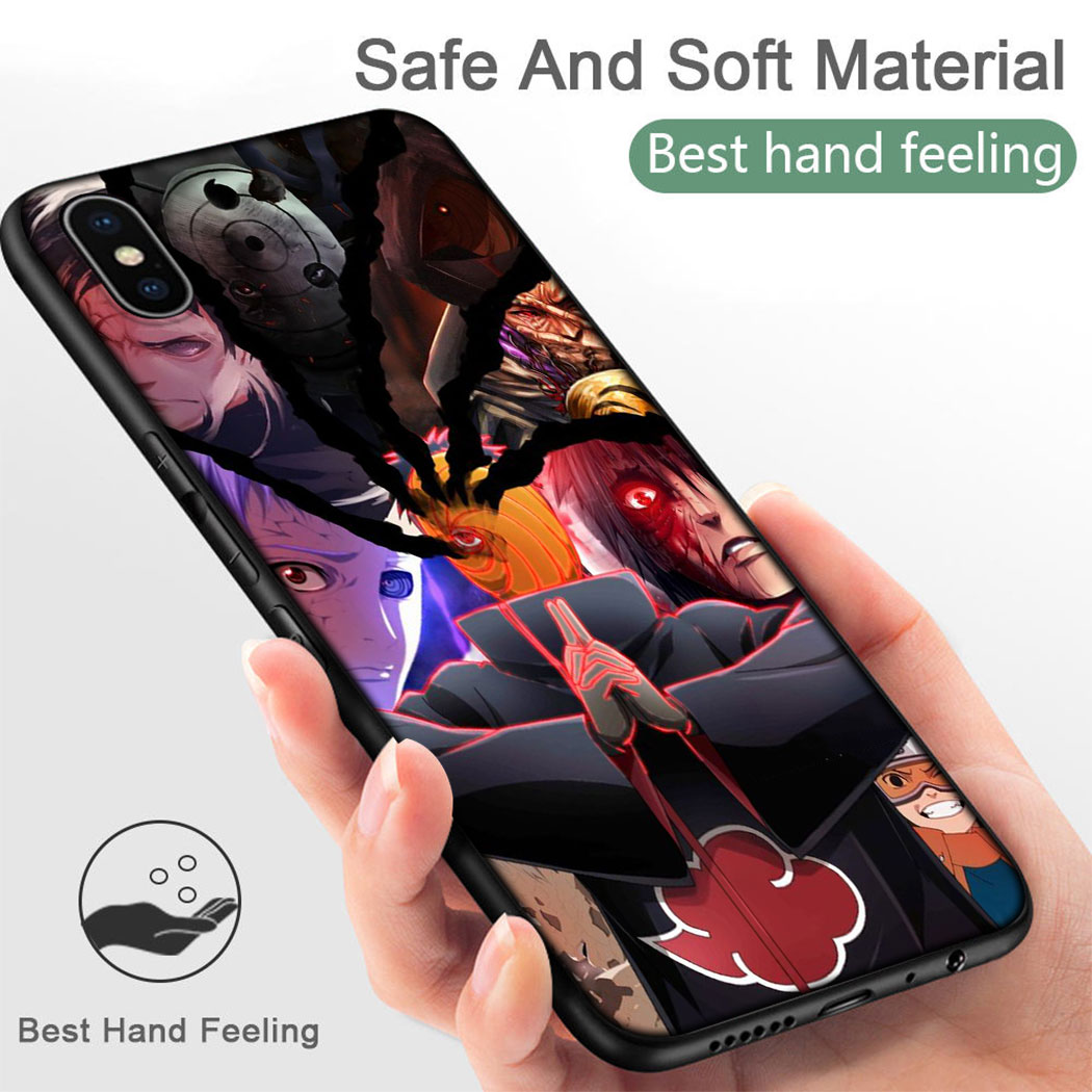 Ốp Điện Thoại Silicon Mềm Hình Goo13 Naruto Uchiha Obito Cho Iphone 11 12 Pro Max 12 Mini Se 2020