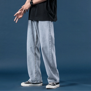 Quần jeans dài ống rộng phong cách thời trang cho nam