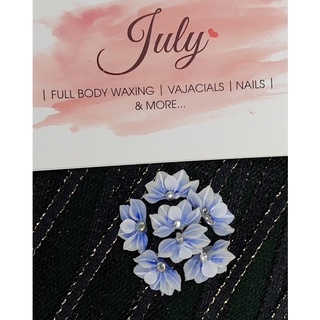 Mẫu C055. Hoa bột nail