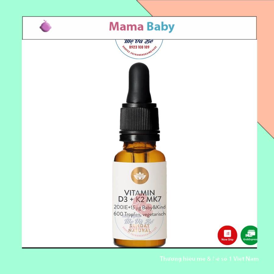 Vitamin D3 K2 Mk7 Sunday Natural 20ml Đức