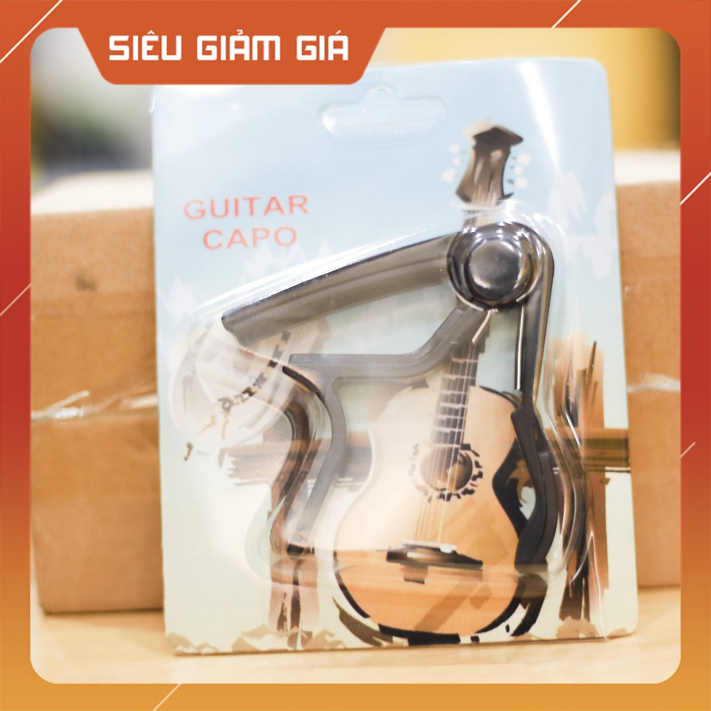 Capo Kẹp Cần Đàn Guitar Loại Tốt Dùng Chơi Đệm Hát Và FingerStyle -Giao màu ngẫu nhiên