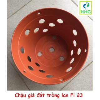 10 chậu giả đất trồng lan Fi 23 - đường kính 23cm