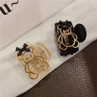 Kẹp tóc hàn quốc mạ vàng gấu