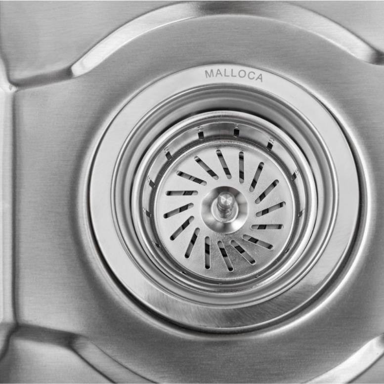 Chậu rửa chén inox Malloca MS 5082W, bồn rửa bát inox 304, Cam kết chính hãng