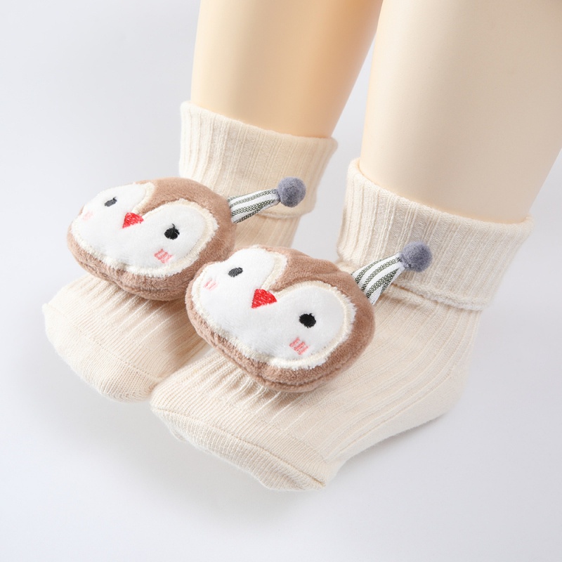 Vớ cotton chống trượt in họa tiết hoạt hình đáng yêu cho bé sơ sinh 0-1 tuổi