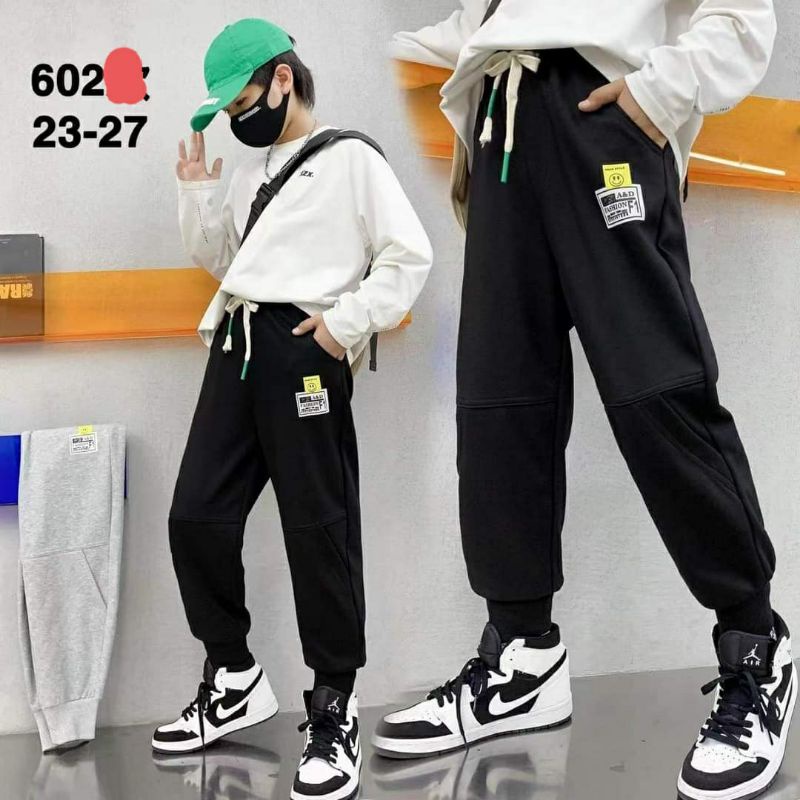 {25-45kg} Quần nỉ tăm dày dặn bé trai size đại (hàng QC cao cấp) M860