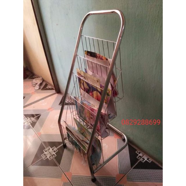 Giá đựng sách báo 4,5 tầng