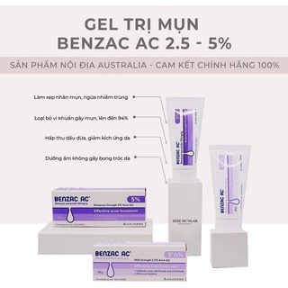 Kem chấm mụn Benzac AC 5‰