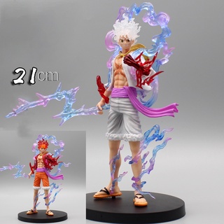 Mô hình One Piece Luffy gear 5 CLOUD STORE cao 21cm, nhân vật anime, figure one piece
