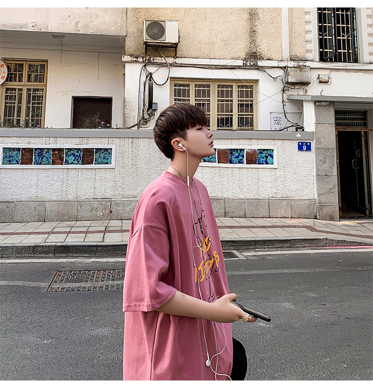 Áo Thun Nam Ngắn Tay Với 4 Màu Size M-8XL Họa Tiết Hoạt Hình