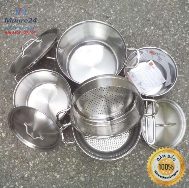 Bộ nồi ionox Five 5 chiếc vung inox giá rẻ nhất