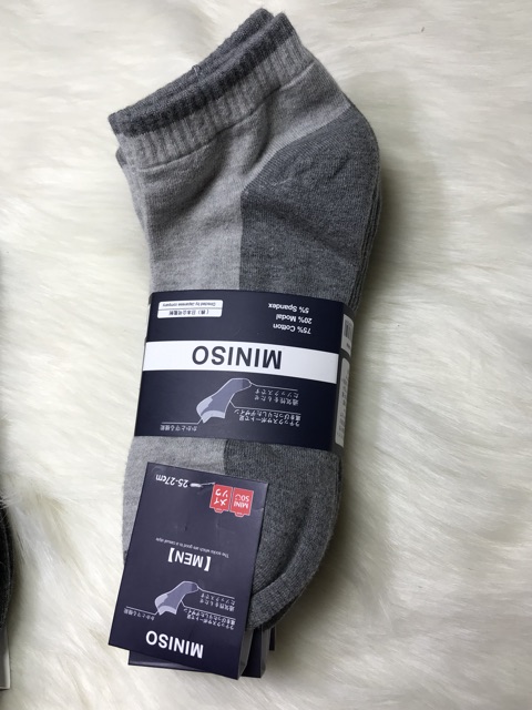 Combo 10 đôi tất xuất nhật Mi.niso MEN cổ thấp loại đẹp ( mã 006 )
