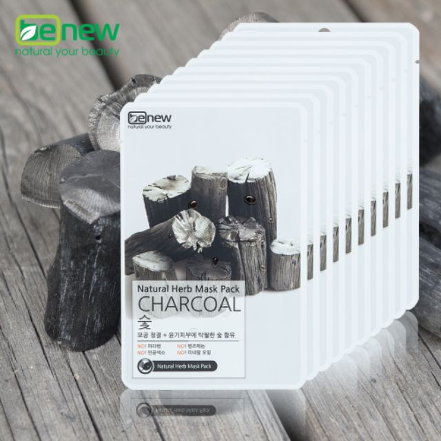 [Mặt nạ giấy] mặt nạ thải độc Than hoạt tính Benew Charcoal Hàn Quốc