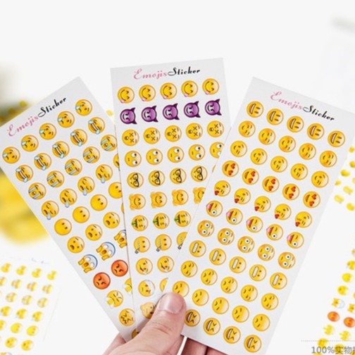 (SIÊU RẺ) Sticker Icon Mặt Cười Cảm Xúc Siêu Dễ Thương - Emoji Sticker Dán Trang Trí Cực Chất (Thể Hiện Cảm Xúc, Cá Tính