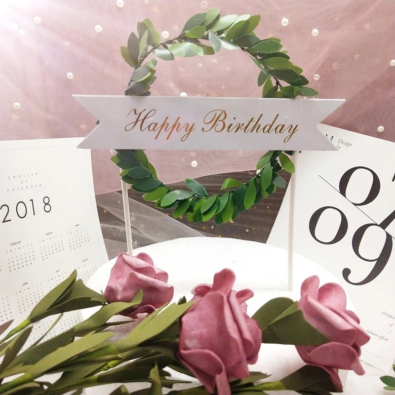 Que Cắm Trang Trí Bánh Kem Chữ Happy Birthday / Đám Cưới / Sinh Nhật Độc Đáo