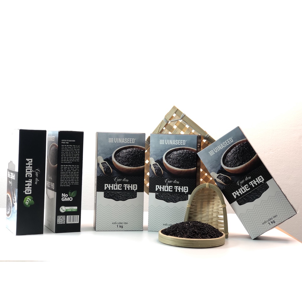 Gạo Lứt Đen Phúc Thọ Vinaseed Hút Chân Không 1Kg | BigBuy360 - bigbuy360.vn