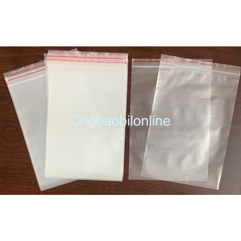 {1kg/size} Túi zip chỉ đỏ loại đẹp có sẵn nhiều size hàng đẹp, túi dày - chắc chắn (SP y hình)