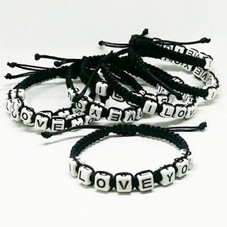 Bán buôn, bán lẻ vòng tay nam nữ handmade I LOVE YOU (VT1101)