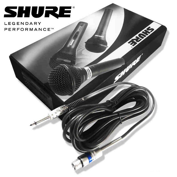 Micro Có Dây Karaoke SHURE SM-959 Dùng Cho Người Tập Hát Và Người Hát Chuyên Nghiệp Full Box Tặng Kèm Bao Da