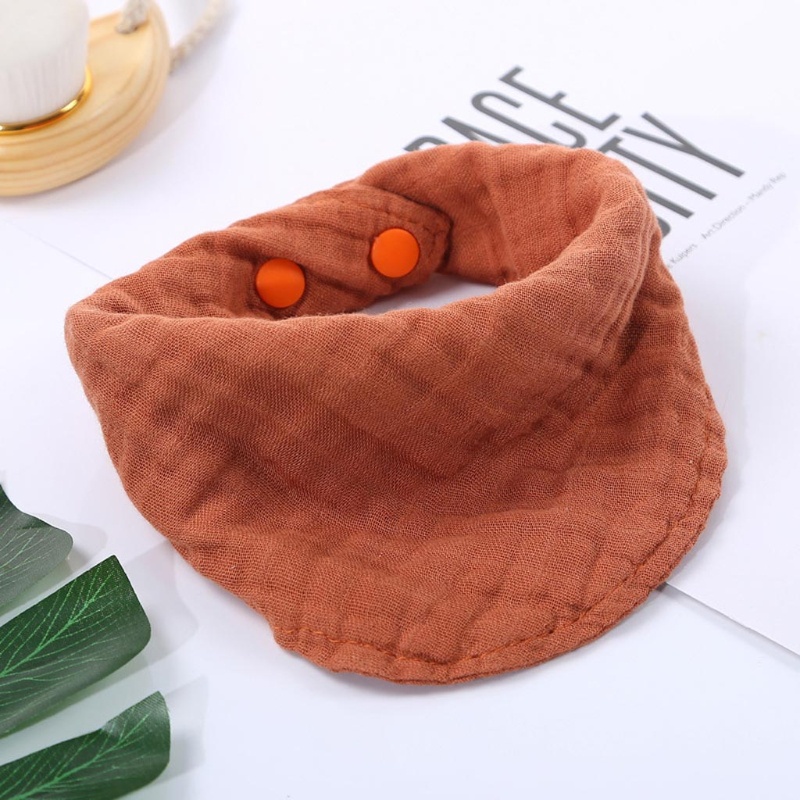 Yếm Ăn Cotton Hình Tam Giác Dễ Thương Cho Bé