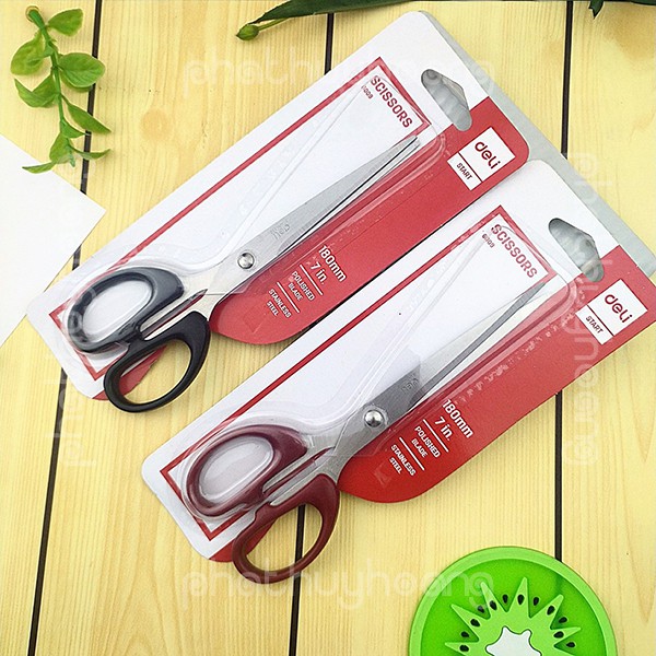 Kéo văn phòng gia dụng Deli 180mm / 210mm siêu bén cực tốt ✂️ FREESHIP  - Phát Huy Hoàng