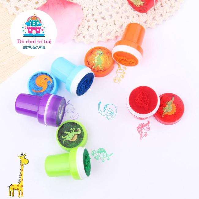 Bộ 10 đồ chơi con dấu in họa tiết động vật hoạt hình dễ thương so cute