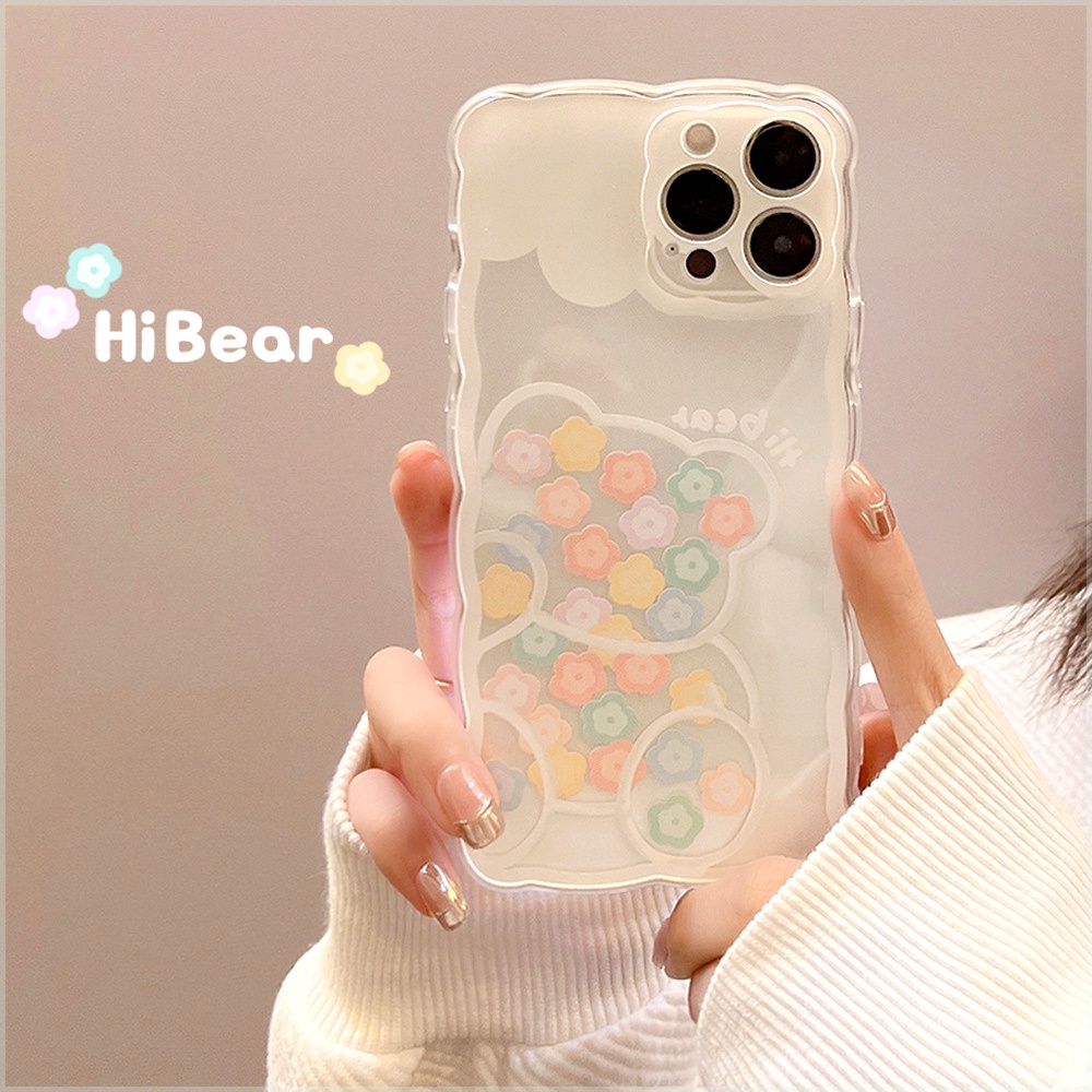 Ốp Điện Thoại Mềm Hình Gấu Cho IPhone 14 14 Pro MAX 11 Pro 11 Pro MAX 12 12 Pro 12 Pro MAX IPhone 13 Pro MAX X XR XS MAX 6 6S 7 8 Plus SE 2020 Mưa