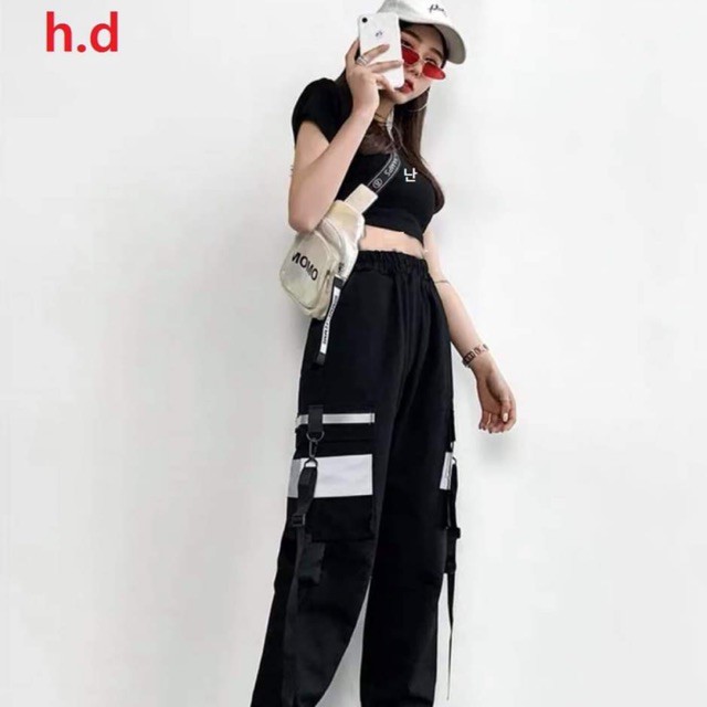 Áo bozip chữ Hàn + quần Kaki phản quang HĐ12