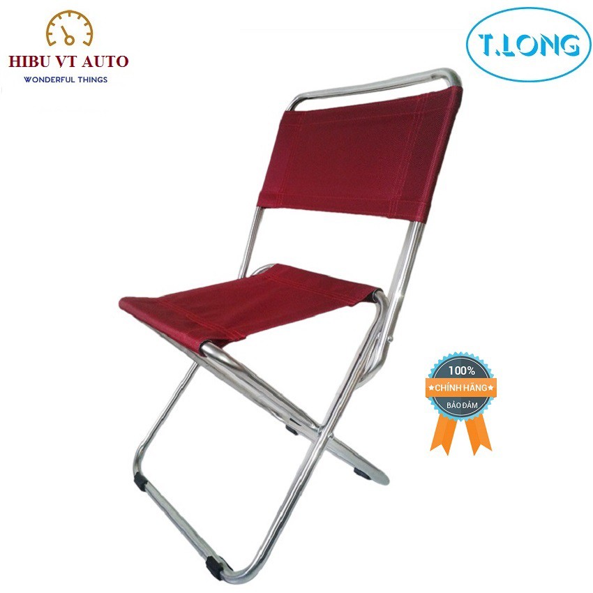 Ghế xếp inox loại trung Thanh Long GXI-L01 (44 x 42 x 66 cm) gấp gọn dễ dàng sử dụng, tiện lợi