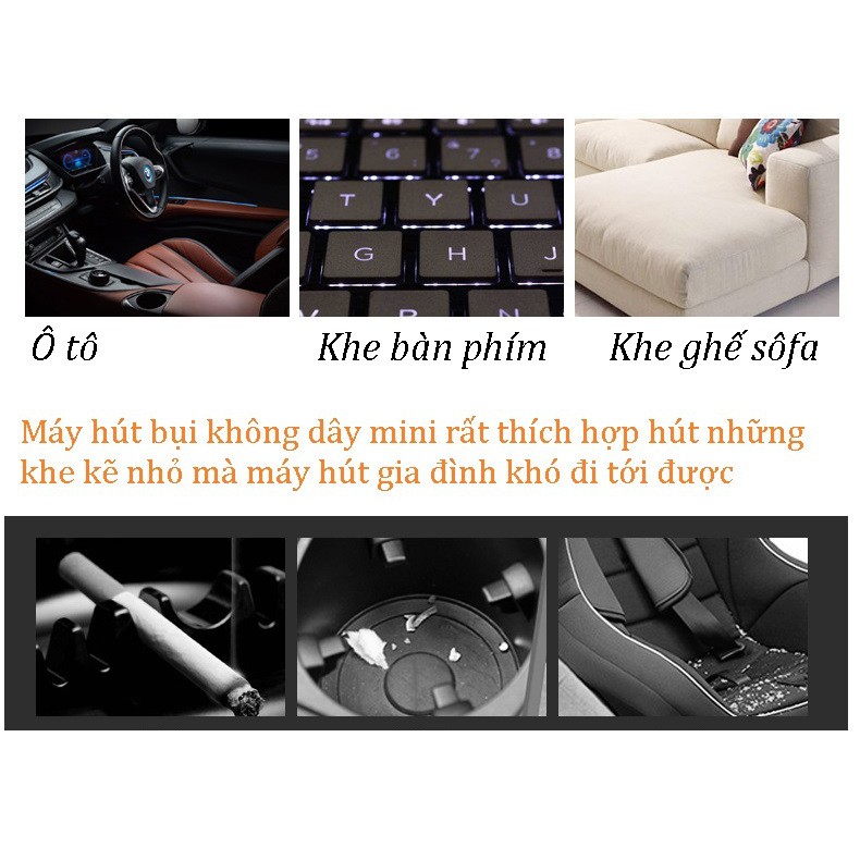 Máy hút bụi mini không dây 120W 25000 r/phút loại cao cấp HÌNH THẬT | BigBuy360 - bigbuy360.vn