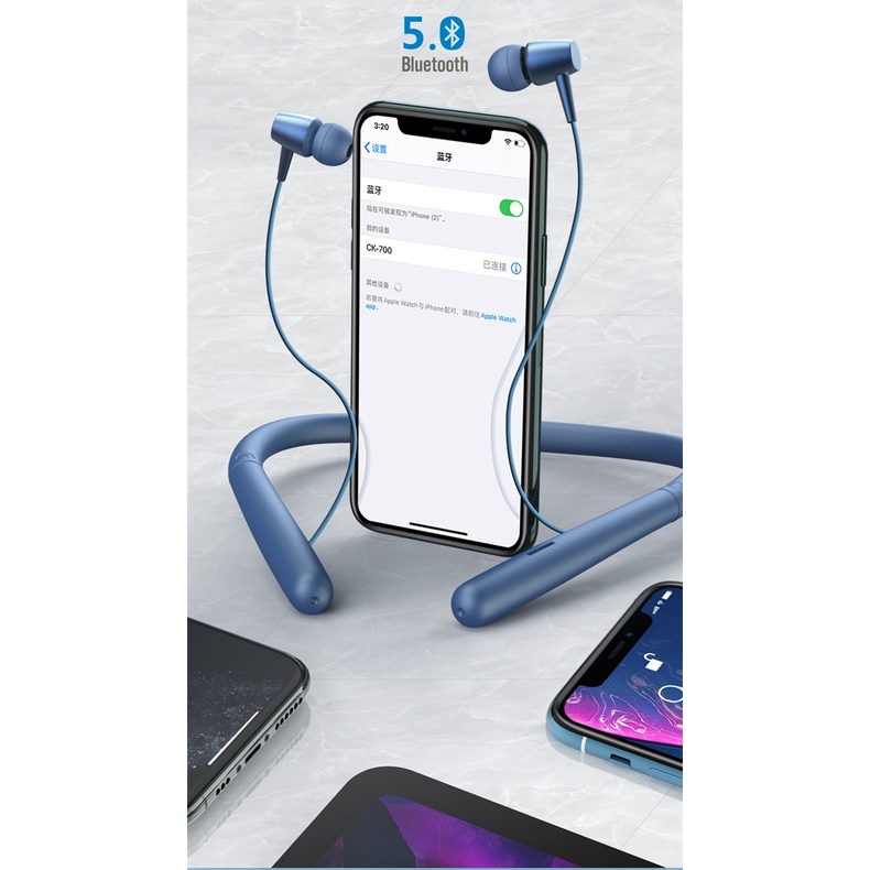 Chất lượng cao chống ồn, chống thấm nước Tai nghe thể thao không dây Bluetooth ở chế độ chờ lâu với hộp sạc cáp-Focus