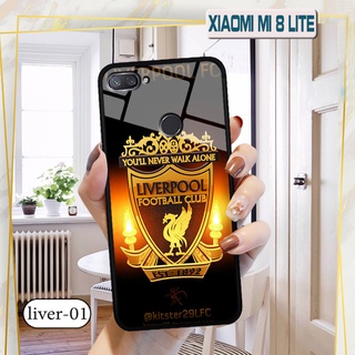 Ốp đội bóng Xiaomi Mi 8 Lite - Lưng kính cường lực