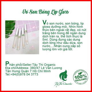 Vỏ LipGloss Dầu Dừa Dưỡng Môi