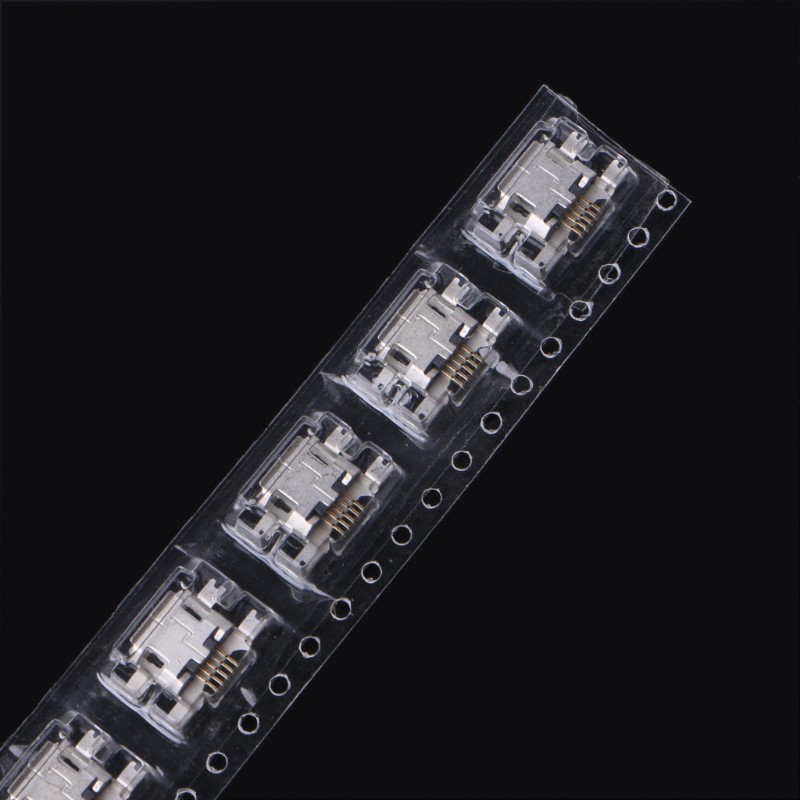 Set 10 Ổ Cắm Micro Usb Loại B 5 Pin Cho Điện Thoại / Máy Tính Bảng
