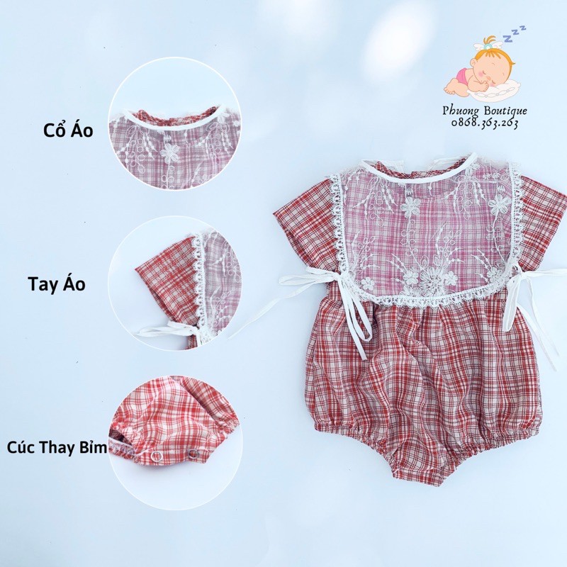 Bộ áo liền quần cho bé ROYALKIDS bodysuit bé gái từ sơ sinh đến 1 tuổi