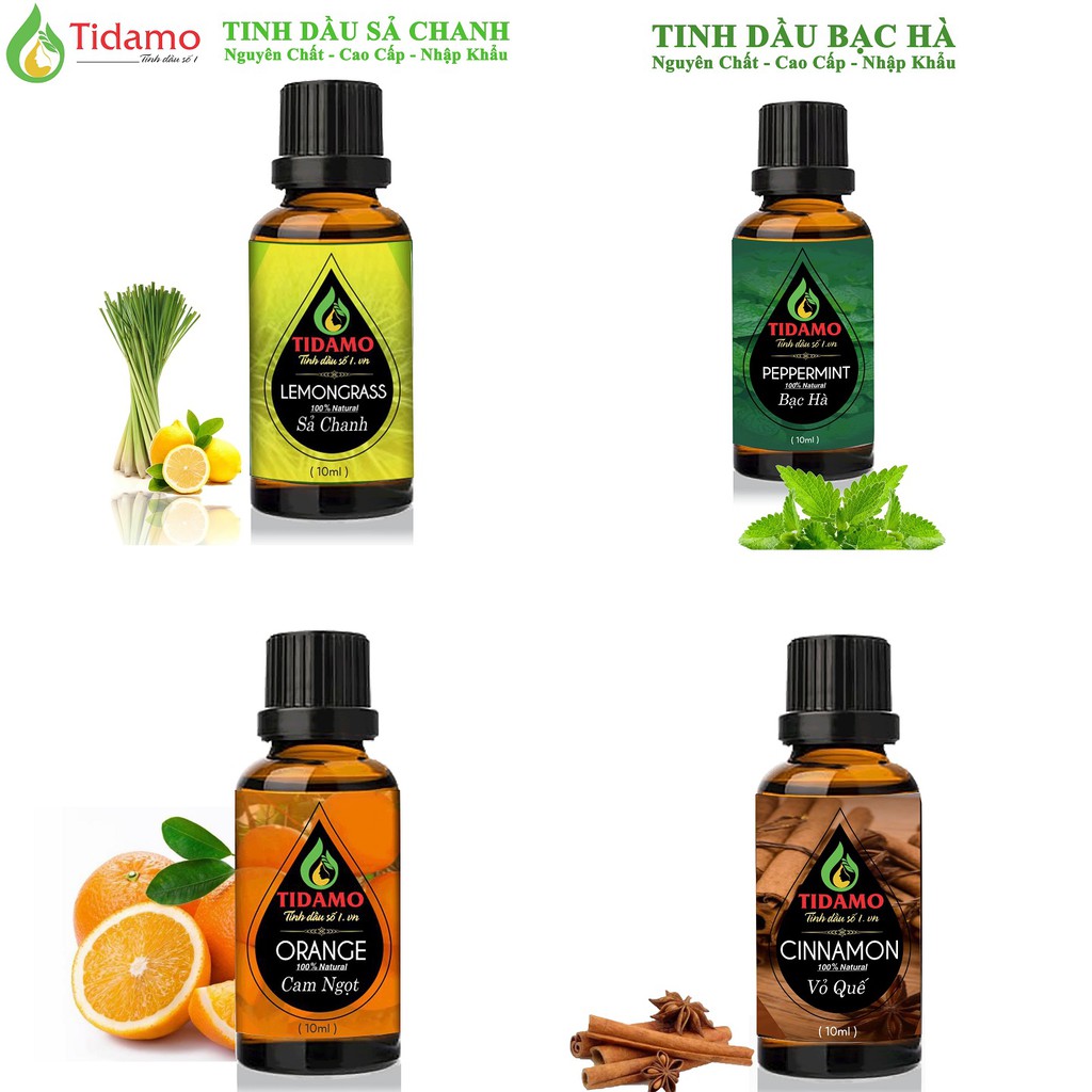 Tinh Dầu Nguyên Chất 10ML, Tùy Chọn Mùi - Chính Hãng, Có Kiểm Định - Tinh Dầu Thiên Nhiên Xông Thơm Phòng, Tốt Sức Khỏe