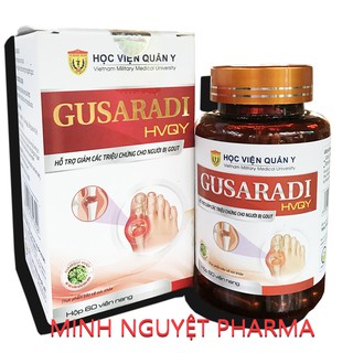 [CHÍNH HÃNG] Viên nang Gusaradi– HỌC VIỆN QUÂN Y- Hỗ trợ điều trị Gout, và acid uric máu cao