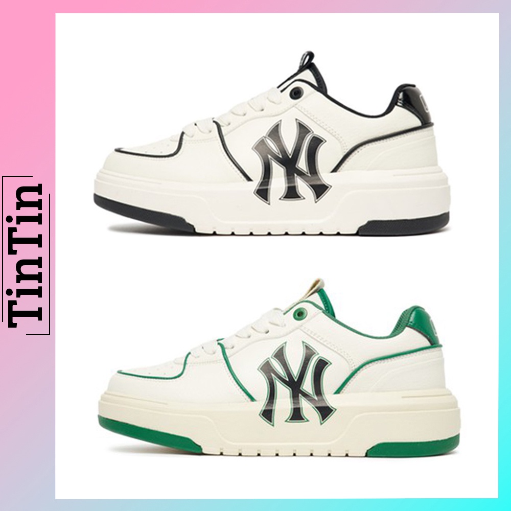 Giày MLB Chunky Liner Low New York Yankees, Giày Thể Thao MLB Tăng Chiều Cao 5cm