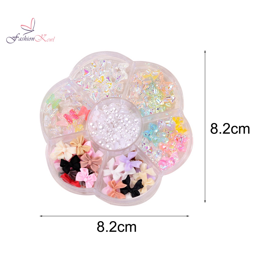 Khay phụ kiện trang trí móng tay hình hoa