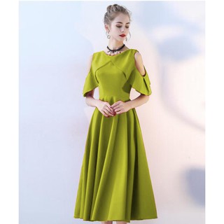 Đầm Xòe Dáng Dài Vinabrands D5019VN-VN324(không phụ kiện cổ)-từ 40 đến 60kg