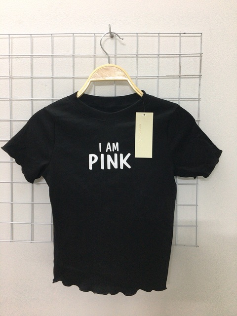 Áo croptop in I am Pink