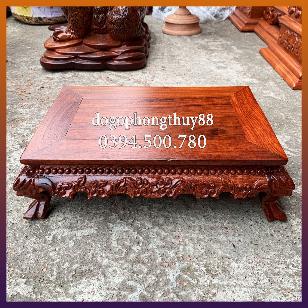 Kỷ gỗ Hương Ta chạm rồng tinh xảo,uy thế - Đế kê tượng, bonsai nhiều kích cỡ